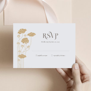 Art Nouveau RSVP Behuizing Kaart