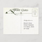 Art Nouveau RSVP bruiloft Briefkaarten I (Achterkant)