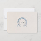 Art Nouveau RSVP-kaart met  bloemenontwerp Kaart (Achterkant)