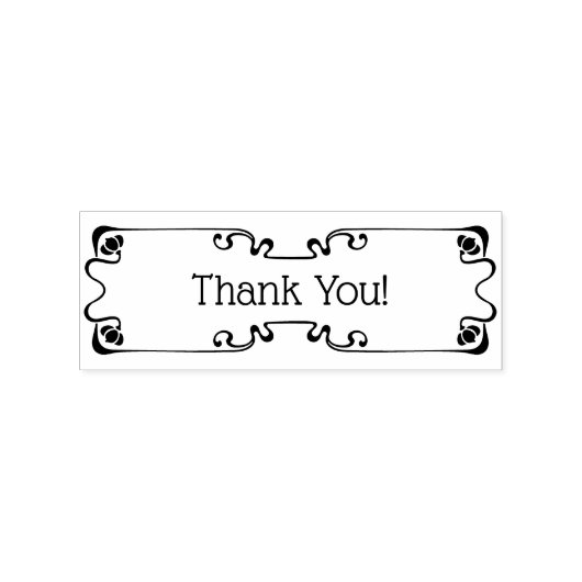 Art Nouveau Rubberstempel (Afrduk)