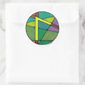 Art Nouveau Rune Laguz - LIFE Ronde Sticker (Tas)