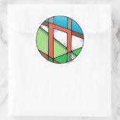 Art Nouveau Rune Uruz - KRACHT Ronde Sticker (Tas)