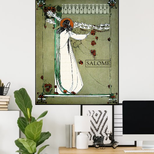 Art Nouveau Salome Poster (Thuiskantoor)