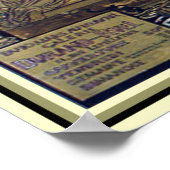 Art Nouveau "Salon de la Roos Croix" Afdrukken 13  Poster (Hoek)