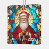 Art Nouveau Santa Ceramic Gift Keramisch Ornament (Links)