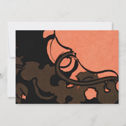 Art Nouveau Save The Date (Achterkant)