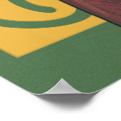 Art Nouveau Scarlet Parrot Poster (Hoek)