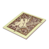 Art Nouveau Schildpadduiven Tegeltje (Zijkant)