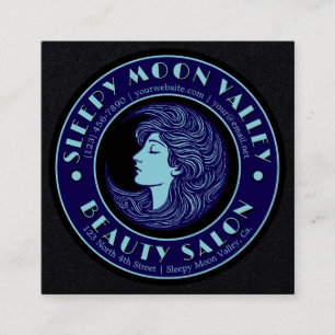  Art Nouveau schoonheidssalon Vierkante Visitekaartje