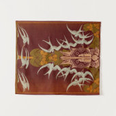 Art Nouveau Schotse Hooglanden Wandkleed (Voorkant (horizontaal))