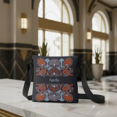 Art Nouveau Scrollwork gepersonaliseerd Crossbody Tas