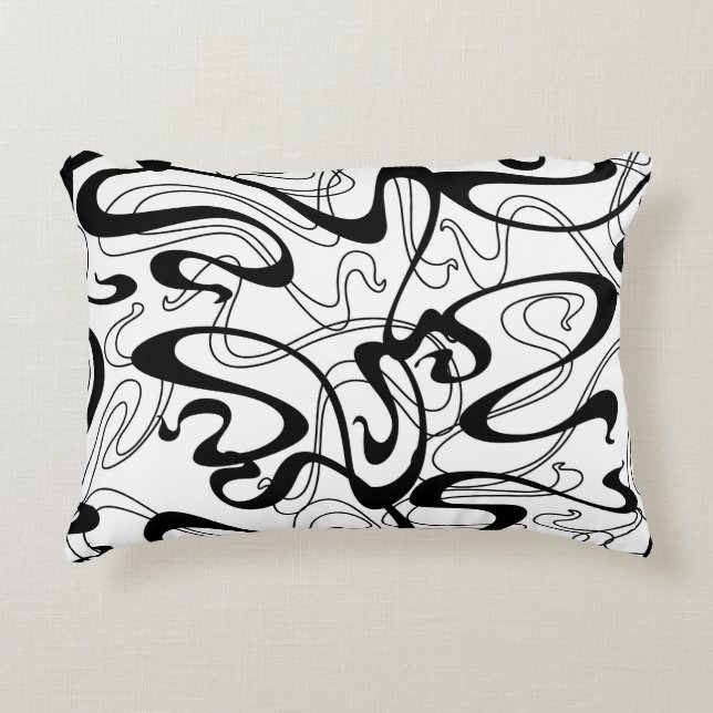 Art Nouveau seamless pattern. Curl texture in vint Accent Kussen (Voorkant)