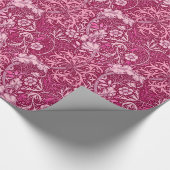 Art Nouveau Seaweed Floral, Fuchsia Pink Cadeaupapier (Hoek)