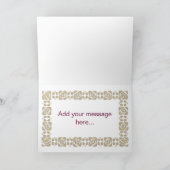 Art Nouveau Seizoensgroeten Feestdagen Kaart (Binnen)