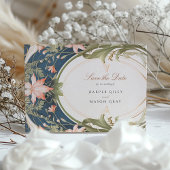 Art Nouveau Serenity - Save the Date Bruiloft Kaart