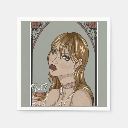 Art nouveau servet (Voorkant)