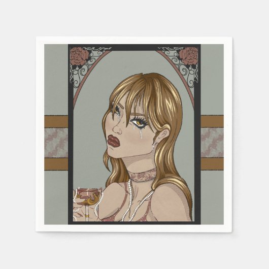 Art nouveau servet (Voorkant)