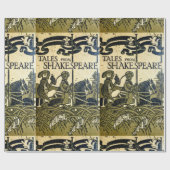Art Nouveau Shakespeare Book Hoesje Cadeaupapier (Vlak)