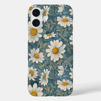 Art Nouveau Shasta Daisies iPhone 16 Plus Hoesje