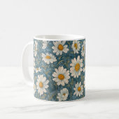 Art Nouveau Shasta Daisies Koffiemok (Voorkant links)