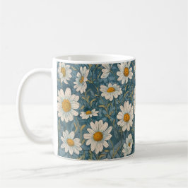 Art Nouveau Shasta Daisies Koffiemok