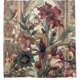 Art Nouveau Shower Curtain Douchegordijn