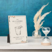  Art Nouveau Signature Cocktail Sign Fotoplaat (Zijkant)