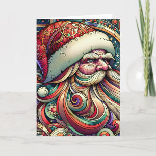 Art Nouveau Sinterklaas Kerstmis Feestdagen Kaart
