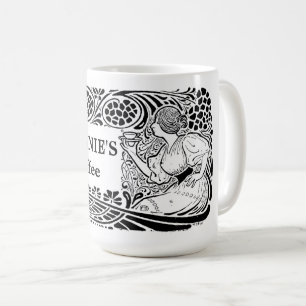  Art Nouveau Sjabloon Koffiemok