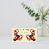 Art Nouveau Sjabloon Visitekaartje (Staand voorkant)