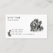 Art Nouveau Sjabloon Visitekaartje (Achterkant)
