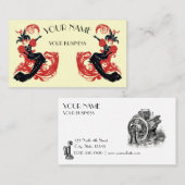 Art Nouveau Sjabloon Visitekaartje (Voorkant / Achterkant)