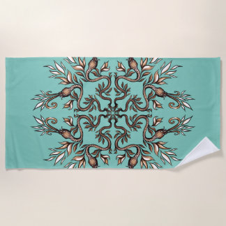 Art Nouveau Slangen Mandala - Donkere Acaddemia Te Strandlaken