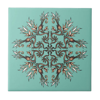 Art Nouveau Slangen Mandala - Donkere Acaddemia Te Tegeltje