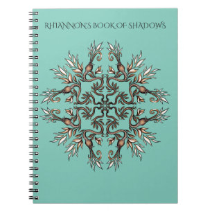 Art Nouveau Slangenboek van Schaduwen Whimsigoth Notitieboek