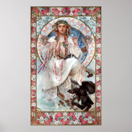  Art Nouveau "Slávie" door Alphonse Mucha Poster