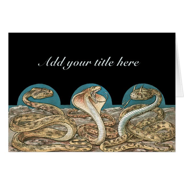 Art Nouveau Snake Trio (Voorkant Horizontaal)