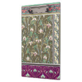 Art nouveau sneeuwdrop bloem verneuil paarse groen klembord (Links)