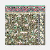 Art nouveau sneeuwdruppel bloem patroon magneet (Voorkant)