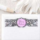 Art Nouveau Sneeuwdruppel Bloemen Tuinieren Inblik Etiket