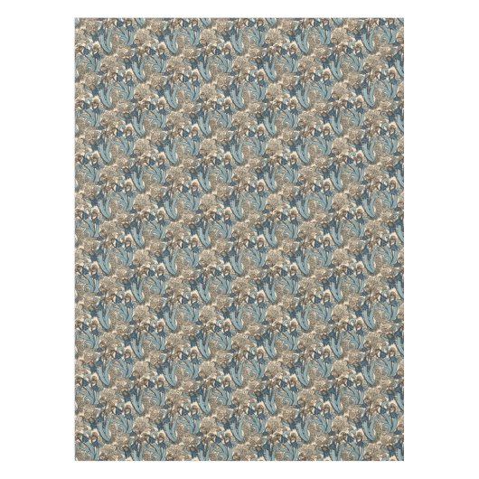 Art Nouveau Sneeuwdruppelbloempatroon Tafelkleed (Voorkant)