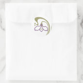 Art Nouveau Sneeuwklokje Ronde Sticker (Tas)