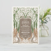 Art Nouveau Sneeuwklokjes Elegance Kaart (Staand voorkant)