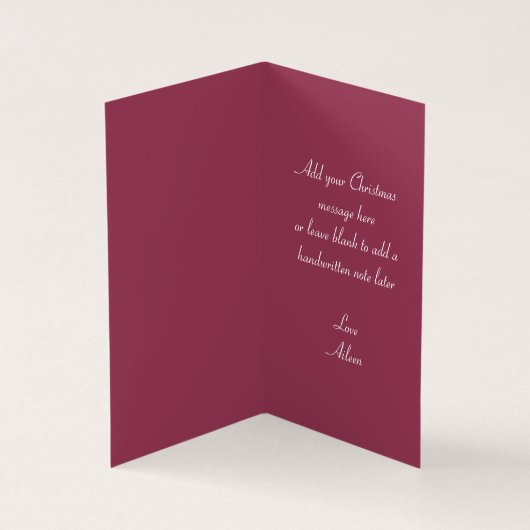 Art Nouveau Snow Queen Merry-kerstkaart Kaart (Binnen)