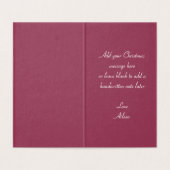 Art Nouveau Snow Queen Merry-kerstkaart Kaart (Binnenkant ongevouwen)