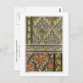  Art Nouveau Solomon's Seal, M.P. Verneuil Briefkaart (Voorkant / Achterkant)