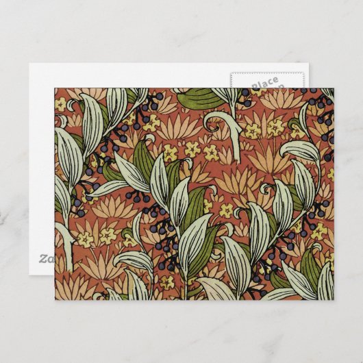 Art Nouveau Solomon's Seal, M.P. Verneuil Briefkaart (Voorkant / Achterkant)