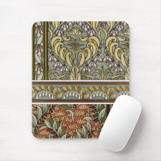 Art Nouveau Solomon's Seal, M.P. Verneuil Muismat (Met muis)