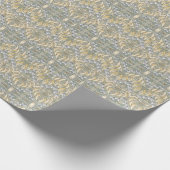 Art Nouveau Solomon's zeehondenbloempatroon Cadeaupapier (Hoek)