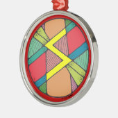 Art Nouveau Sowilo Rune van succes Metalen Ornament (Links)